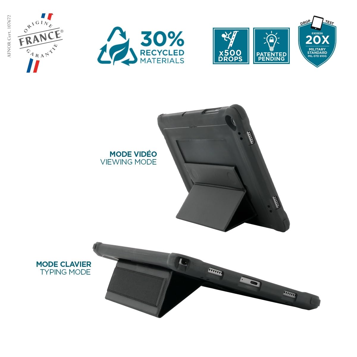 mobilis-protech-coque-renforc-e-galaxy-tab-a9-11-sm-x210-sm-x216-avec-tr-pied-et image 4