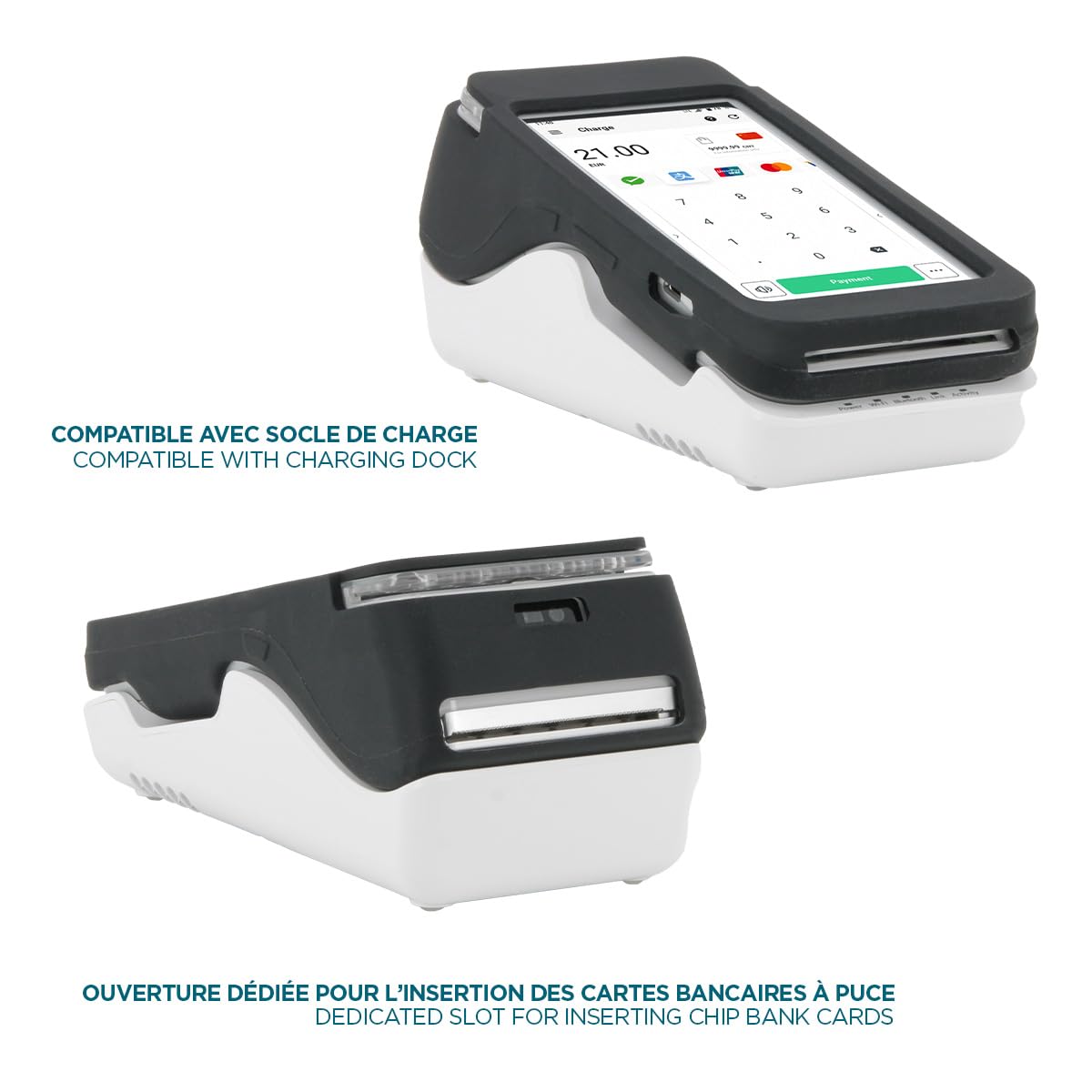 mobilis-coque-de-protection-en-silicone-noire-pour-terminal-de-paiement-pax-a920 image 4