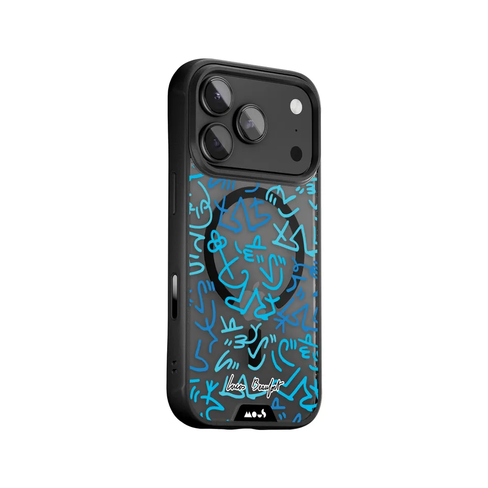 mous-x-lucas-beaufort-blue-coque-de-t-l-phone-magsafe-street-art image 1
