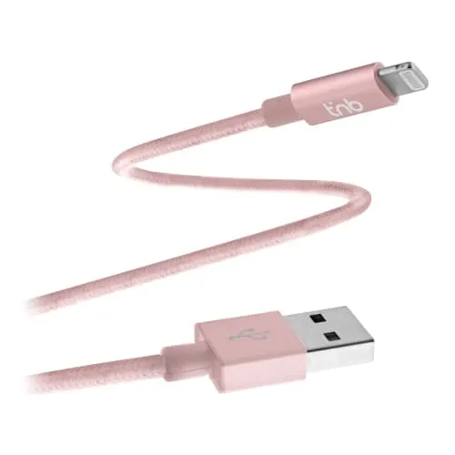 t-nb-c-ble-usb-vers-lightning-tress-nylon-assorti-iphone image 1