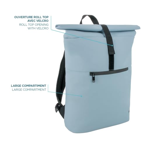 mobilis-origine-sac-dos-urbain-roll-top-16l-pc-14-16-bleu-clair image 8