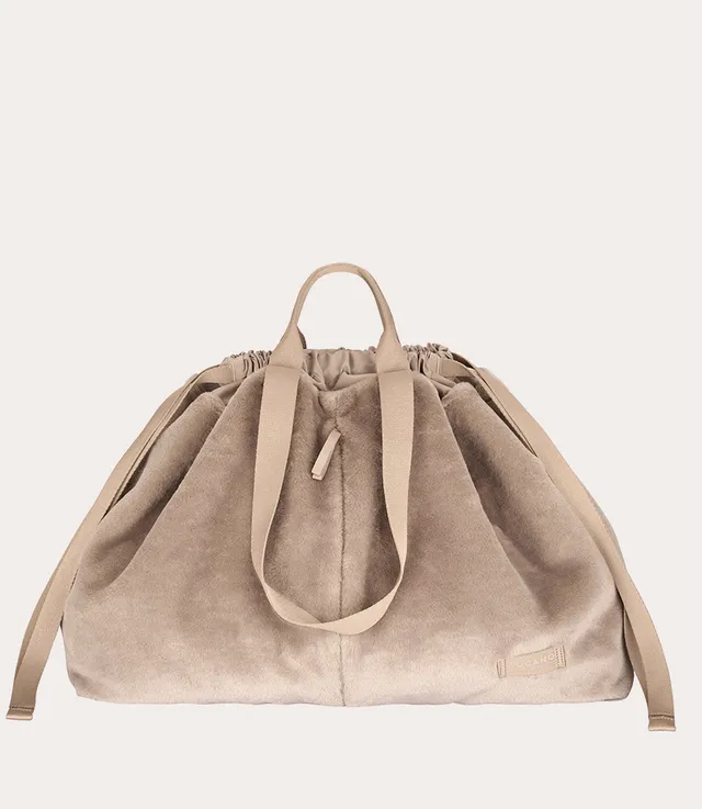 tucano-carry-fur-large-sac-de-week-end-en-fausse-fourrure-douce image 1