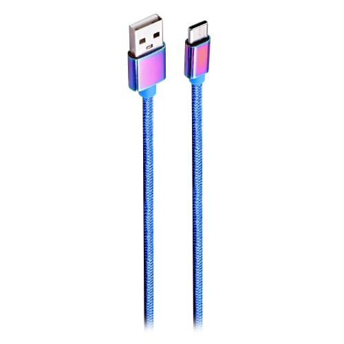 t-nb-c-ble-usb-a-vers-usb-c-connecteurs-iridium-gaine-nylon-tress-e image 1