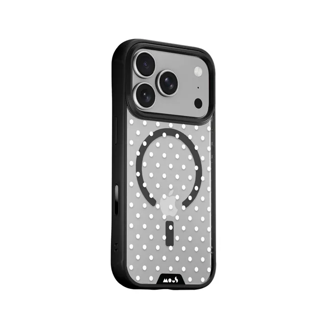 mous-blanc-coque-de-t-l-phone-de-protection-polka-dots-magsafe image 1