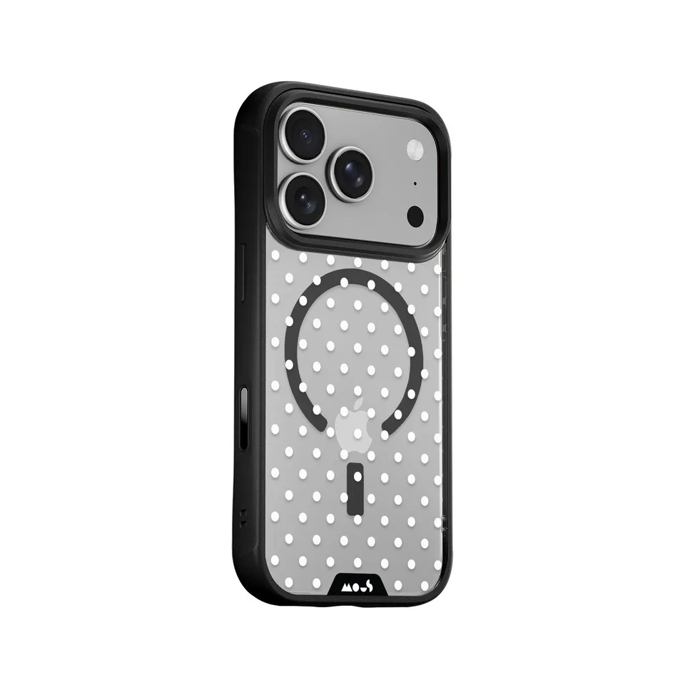 mous-blanc-coque-de-t-l-phone-de-protection-polka-dots-magsafe image 1