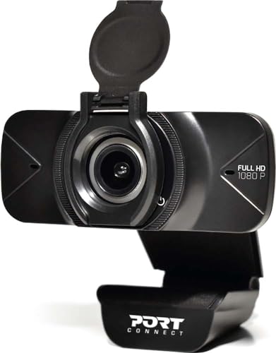 port-connect-webcam-full-hd-1080p-usb-a-usb-c-avec-micro-et-cache-noire image 3