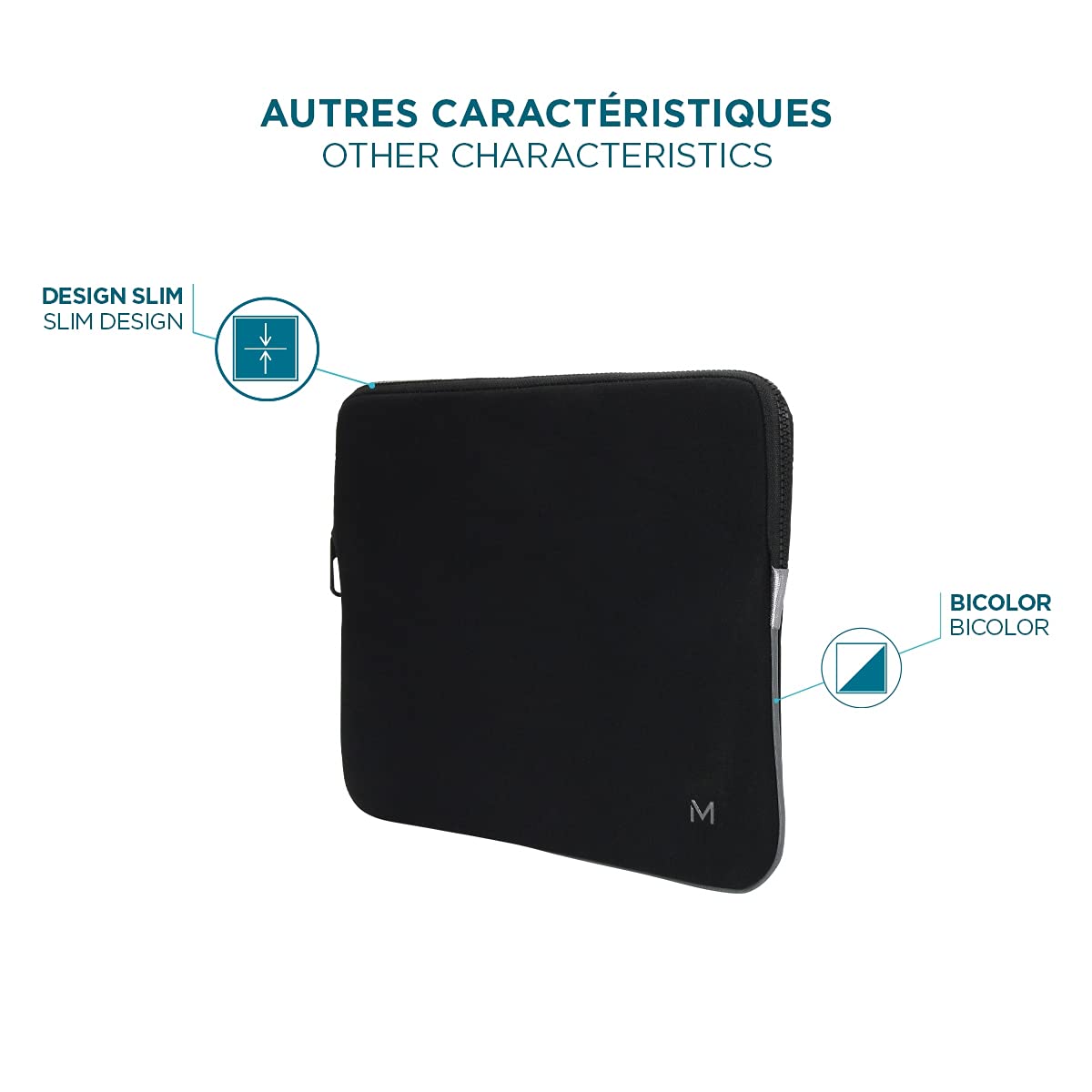 mobilis-housse-m-moire-de-forme-12-5-14-noir-gris-pochette-pc-ultrabook image 3