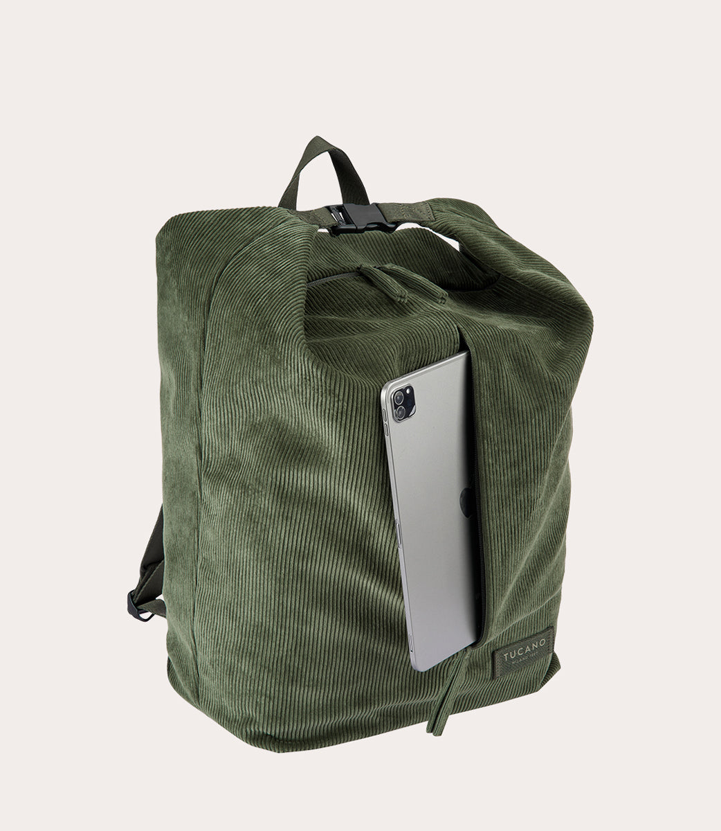 tucano-carry-corduroy-backpack-sac-dos-en-velours-de-coton image 5