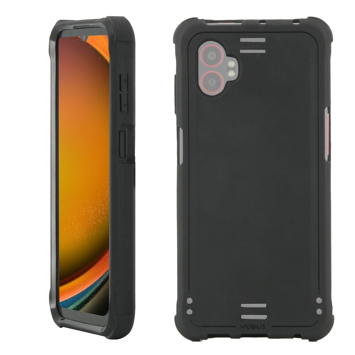 mobilis-coque-bumper-pour-samsung-galaxy-xcover-7-pro-noire-recycl-e-antimicrobi image 1