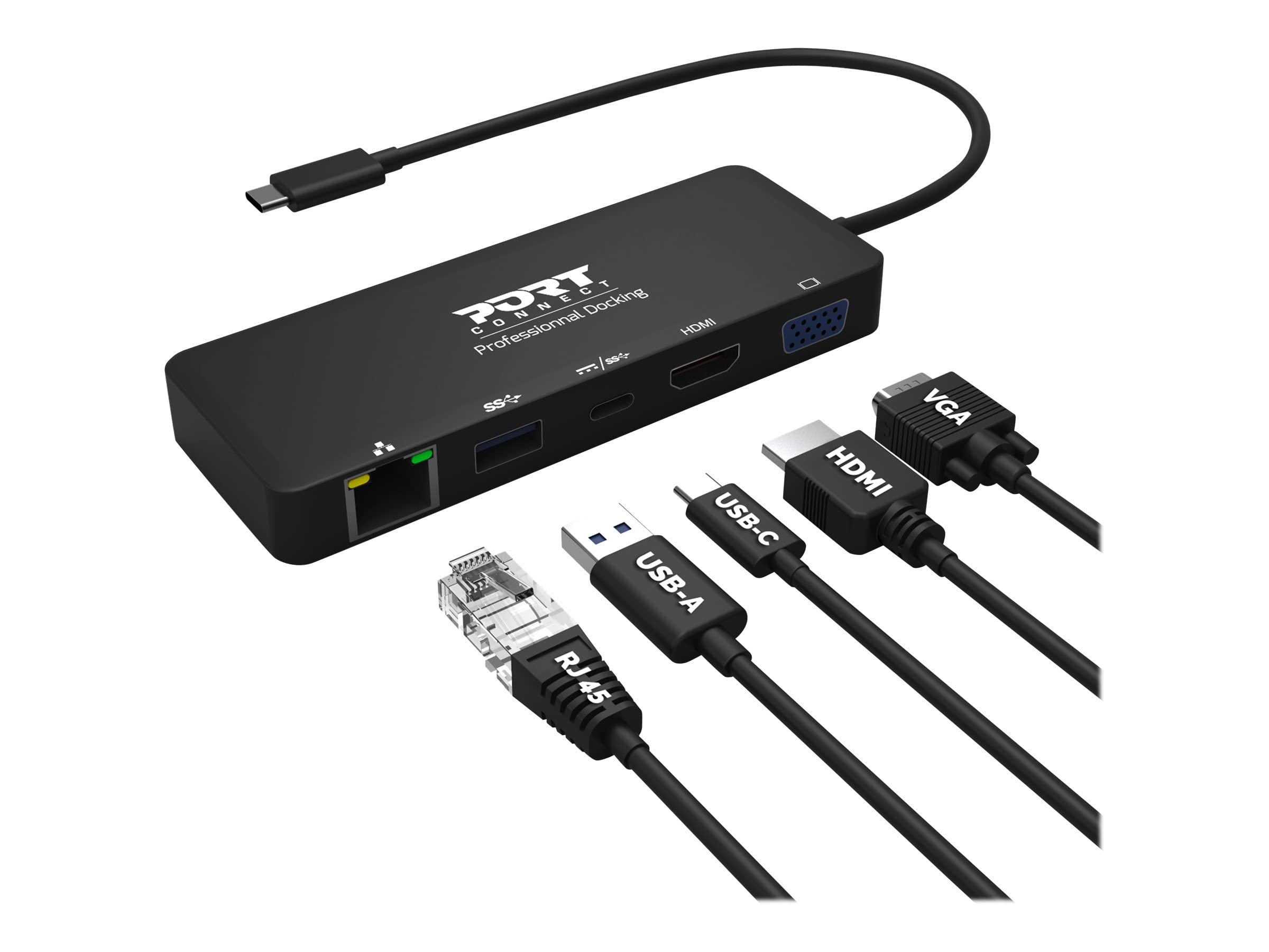 port-designs-port-connect-station-d-accueil-4k-usb-c-85w-4-p-riph-riques-noire image 1
