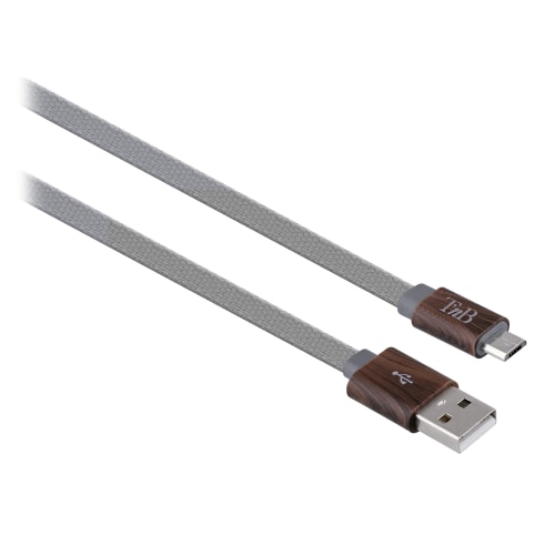 t-nb-woodle-c-ble-micro-usb-2m-tress-12w-effet-bois image 1