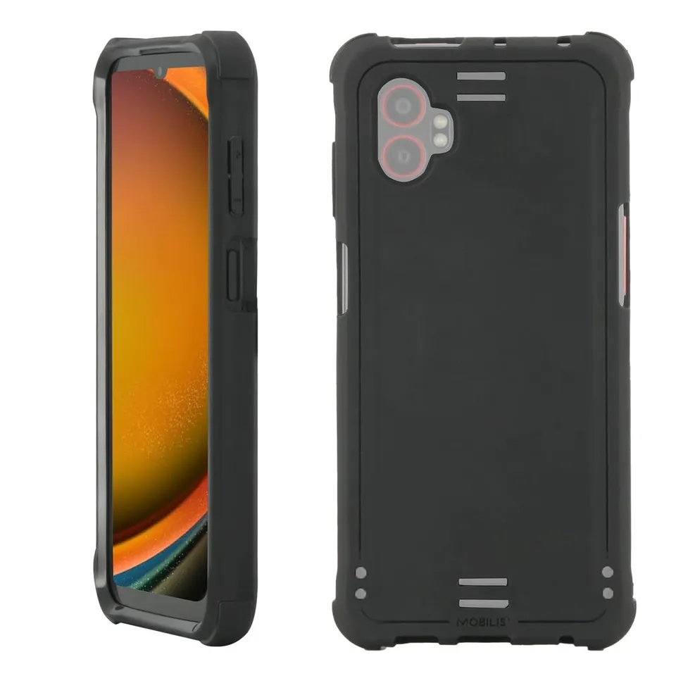 mobilis-coque-bumper-pour-samsung-galaxy-xcover-7-pro-noire-recycl-e-antimicrobi image 1