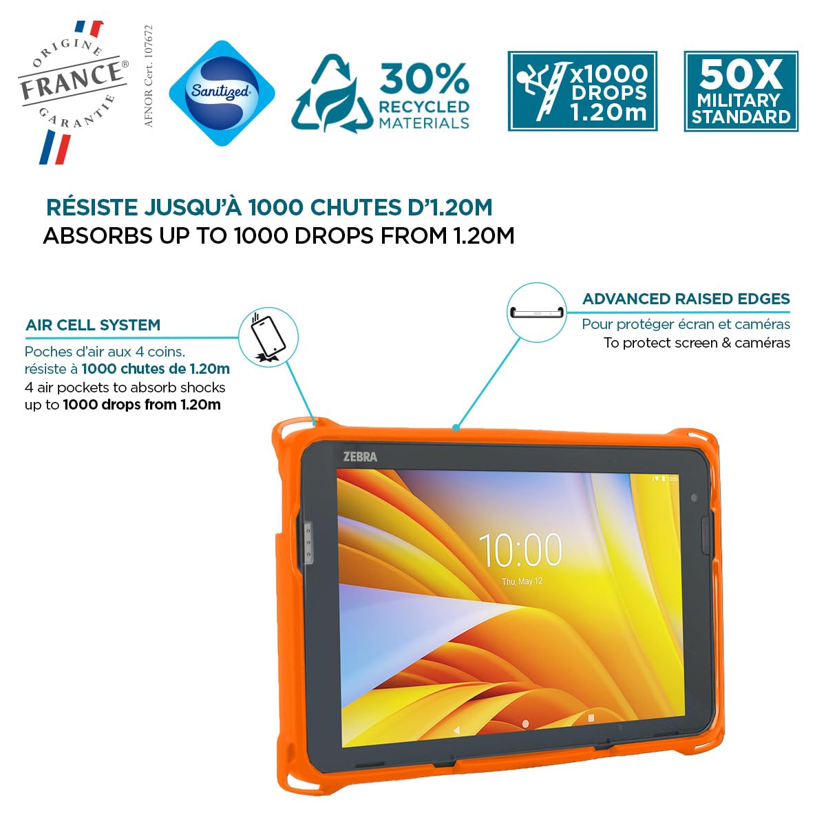 mobilis-protech-coque-tablette-zebra-et401-10-avec-scanner-orange-fluo image 4