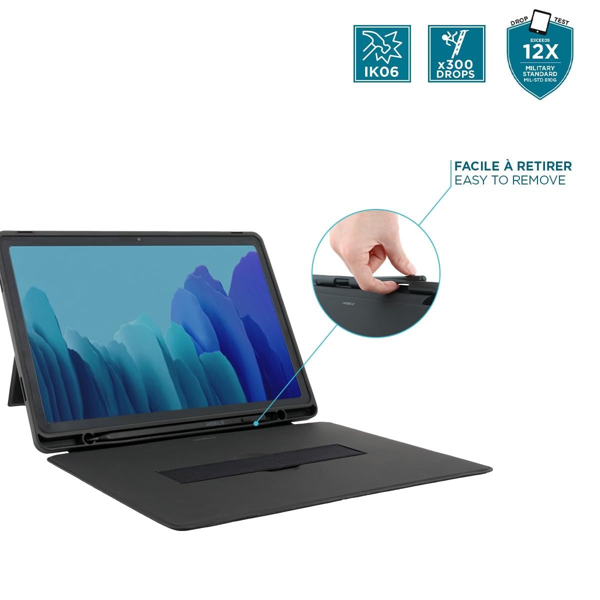mobilis-coque-de-protection-folio-galaxy-tab-a9-11-sm-x210-sm-x216-avec-patte-de image 5