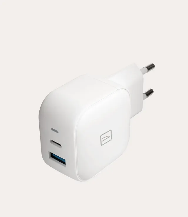 tucano-38w-usb-gan-chargeur-mural-double-usb-a-usb-c image 1