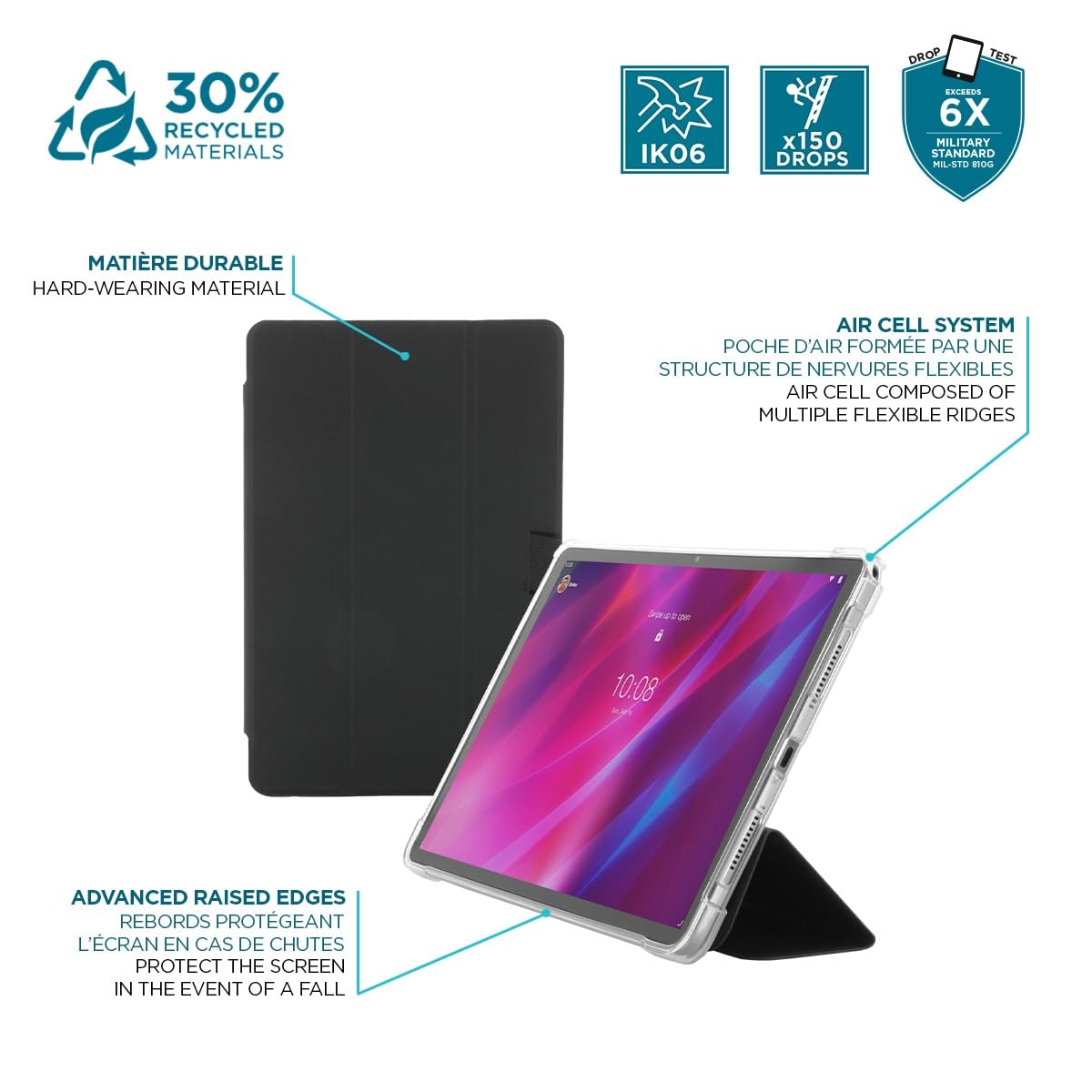 mobilis-r-series-coque-pour-lenovo-tab-m11-tab-k11-tab-k11e-antichoc-coins-renfo image 4