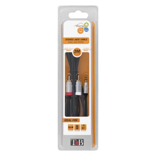 t-nb-c-ble-jack-3-5mm-m-le-2-rca-m-le-3m-connecteur-or image 1