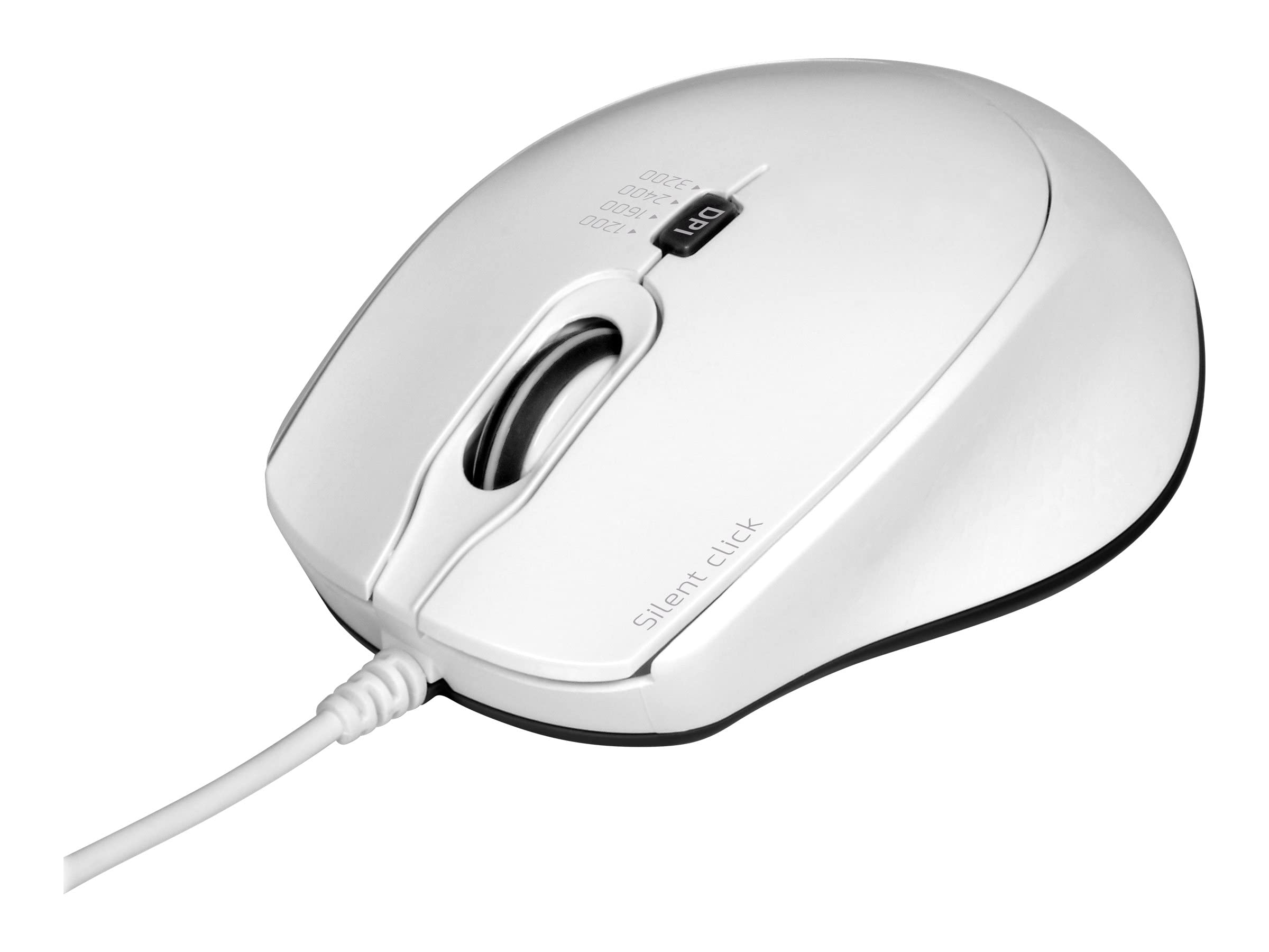 port-connect-milano-ii-souris-filaire-usb-a-usb-c-silencieuse-blanche image 4