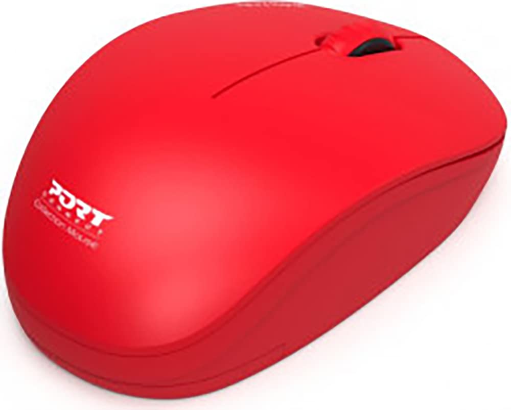 port-designs-milano-ii-souris-sans-fil-2-4ghz-ambidextre-1600-dpi-rouge image 4