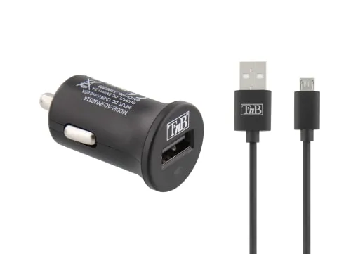 t-nb-chargeur-allume-cigare-1x-usb-a-6w-avec-c-ble-micro-usb-1-m image 1