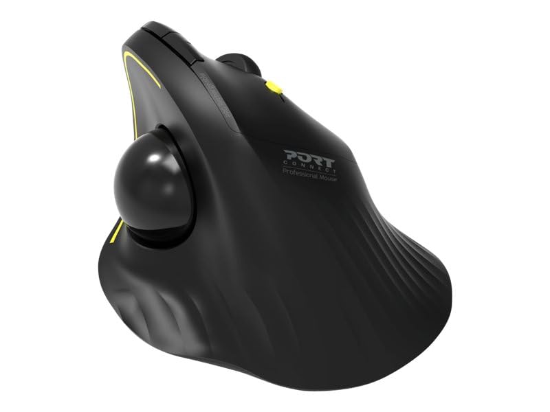 port-designs-souris-ergonomique-trackball-bluetooth-2-4ghz-rechargeable-noire image 6