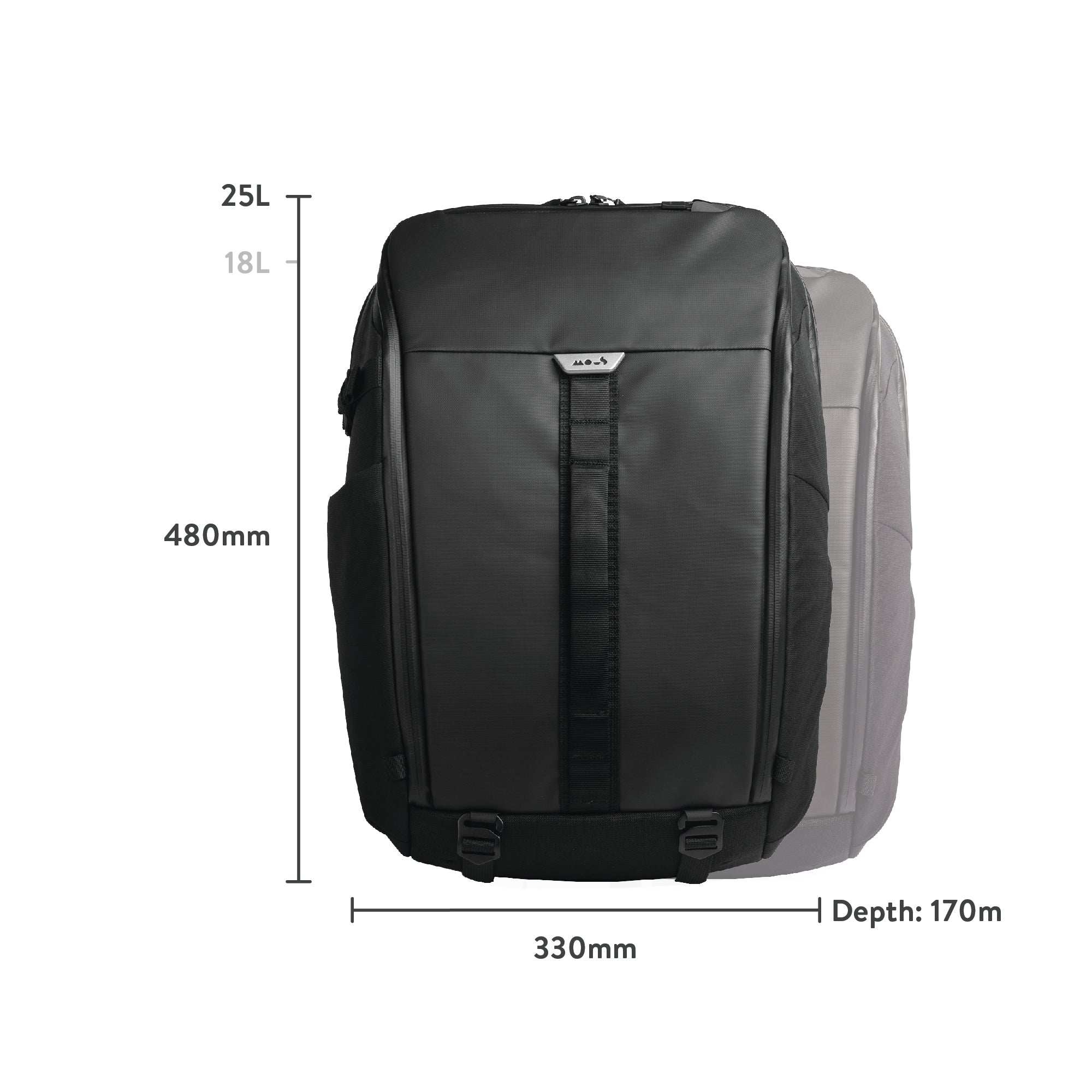 mous-extreme-commuter-sac-dos-zip-18-litres-noir image 6