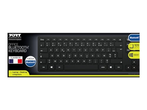 port-connect-executive-slim-clavier-bluetooth-5-0-azerty-noir image 8