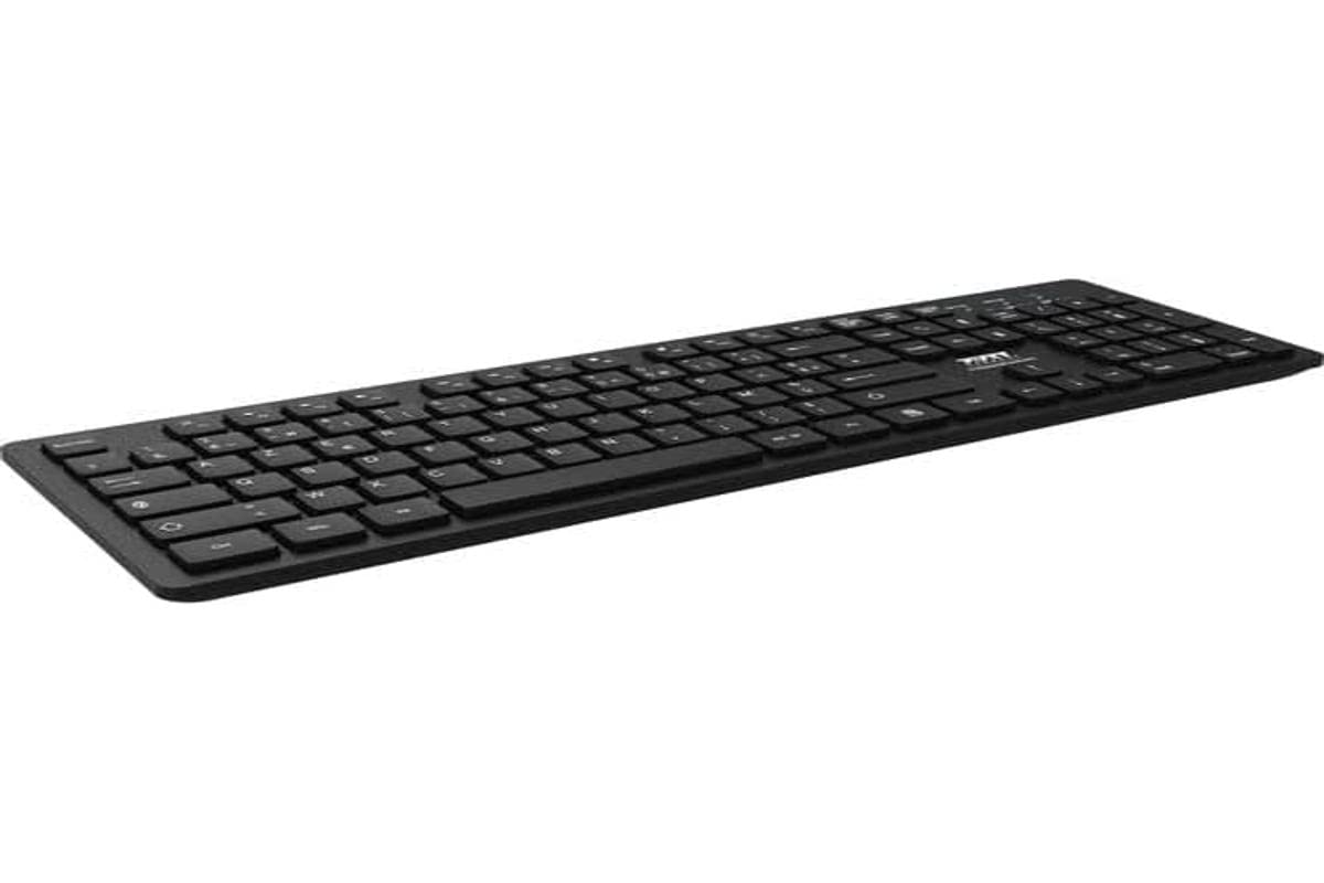 port-connect-milano-ii-clavier-sans-fil-2-4-ghz-usb-a-usb-c-robuste-noir image 1