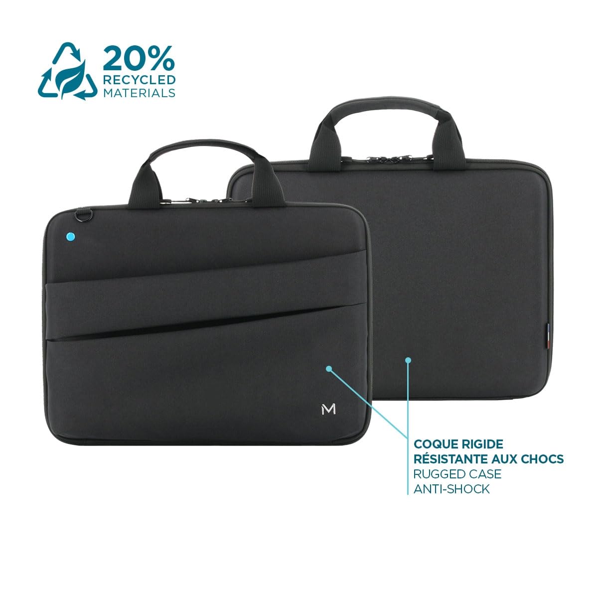 mobilis-the-one-sacoche-durcie-pour-pc-portable-12-5-14-coque-eva-sangles-mainti image 2