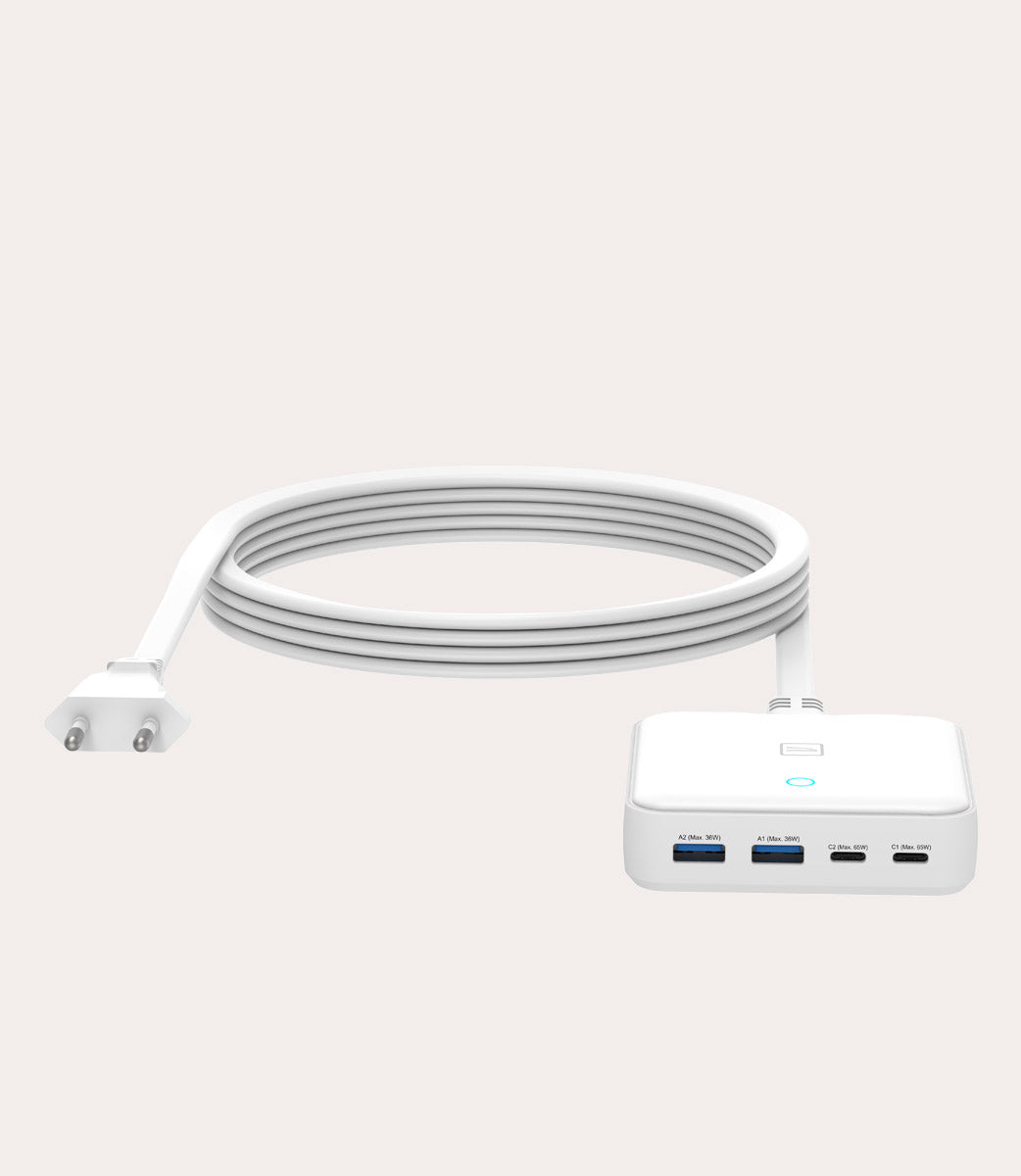 tucano-chargeur-bureau-gan-65w-4-ports-usb-c-pd-usb-a-qc-3-0 image 2