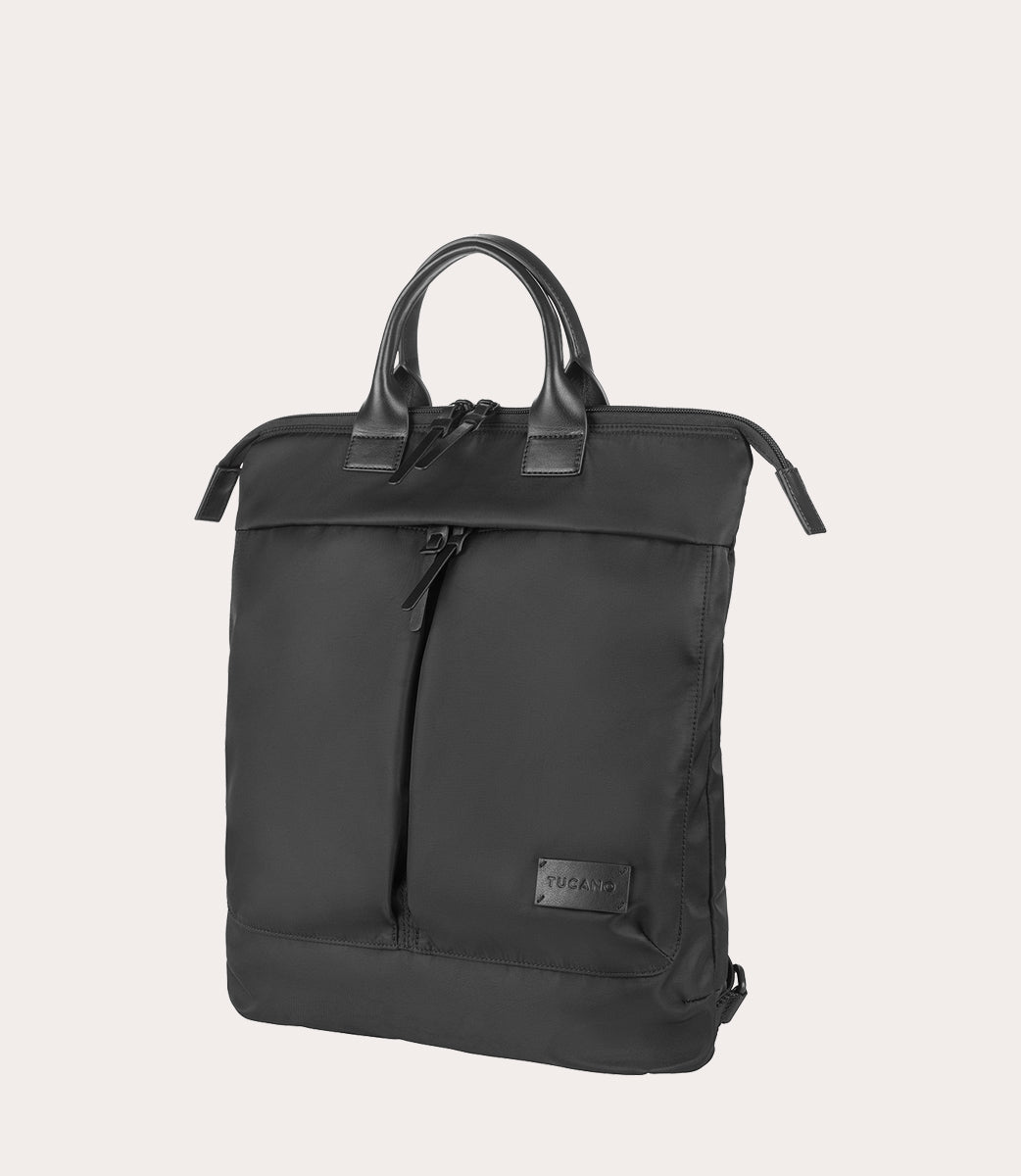 tucano-desert-premium-sac-shopper-convertible-sac-dos-cuir-et-nylon-recycl-pc-15 image 3