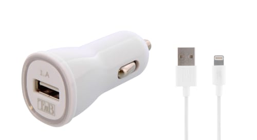 t-nb-pack-voiture-chargeur-allume-cigare-usb-a-5w-c-ble-lightning-1m image 1