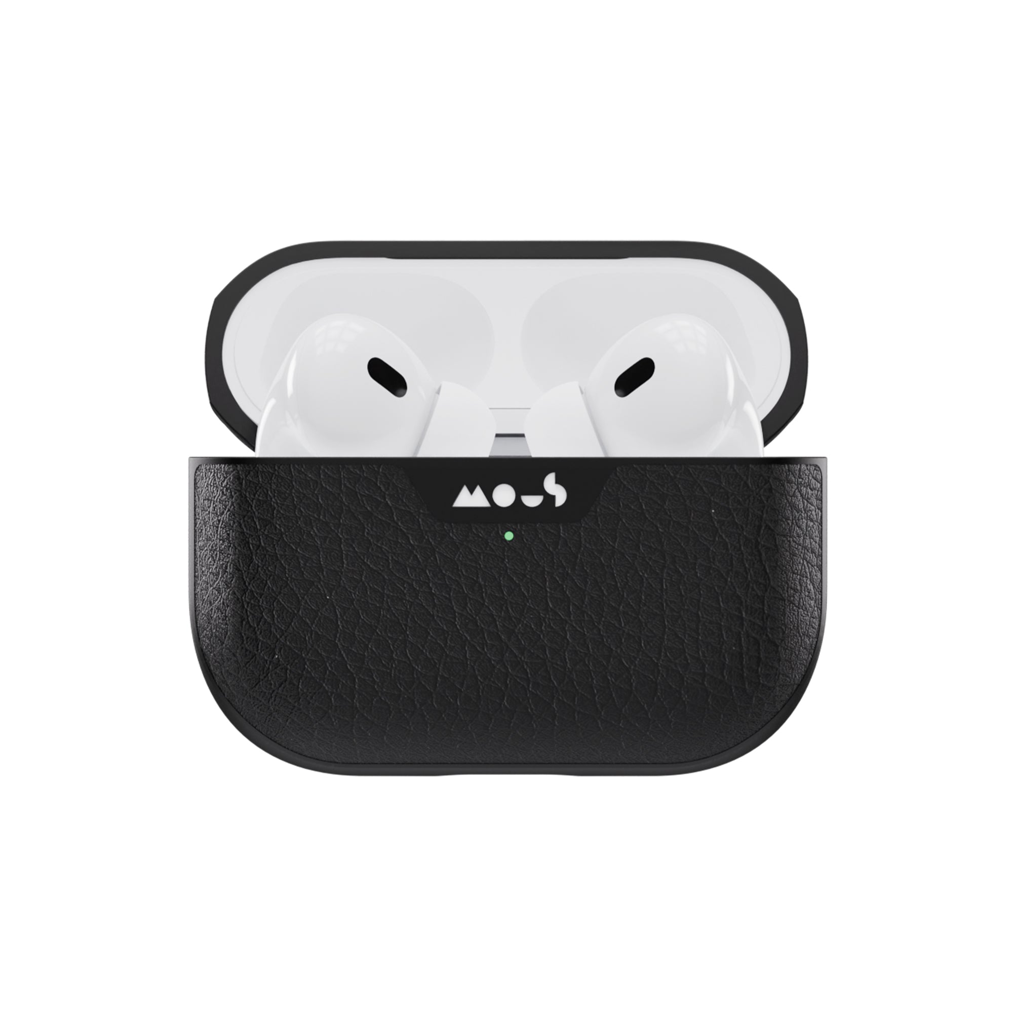 mous-coque-airpods-pro-cuir-noir-ultra-protectrice-gen-2 image 2