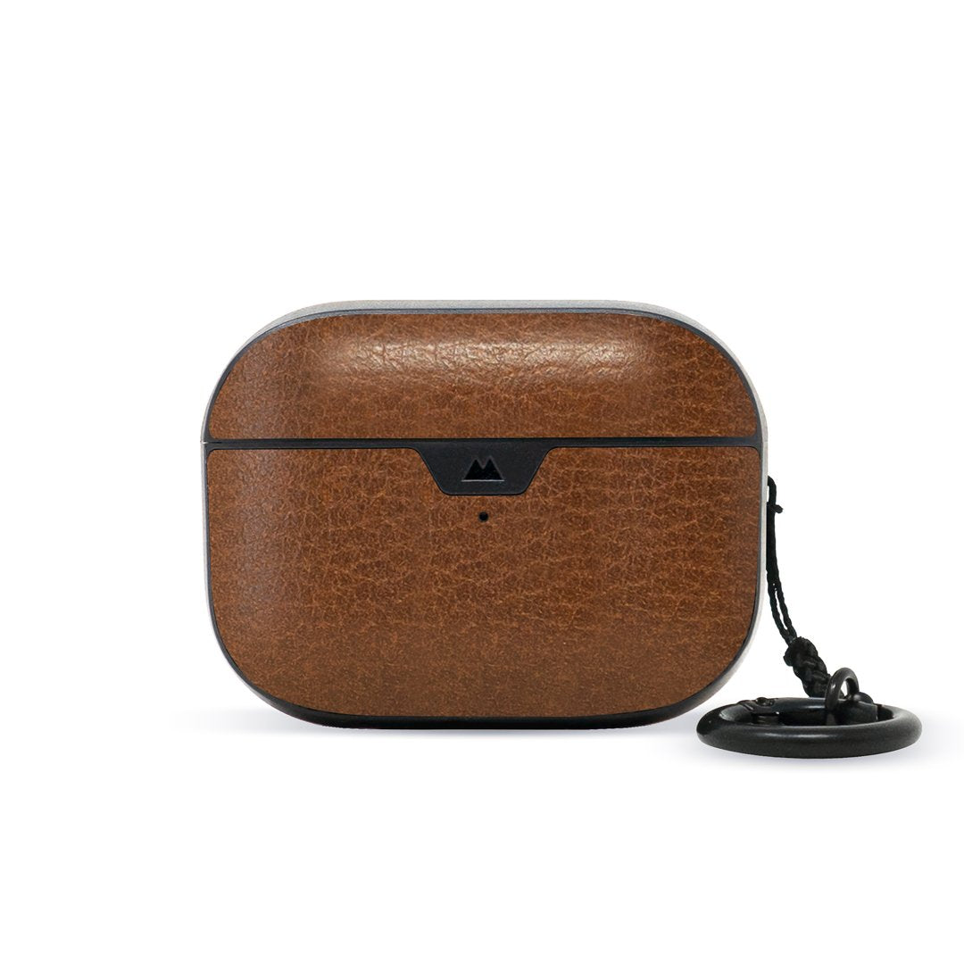 mous-brown-leather-airpods-pro-case-coque-cuir-marron-ultra-protectrice image 1