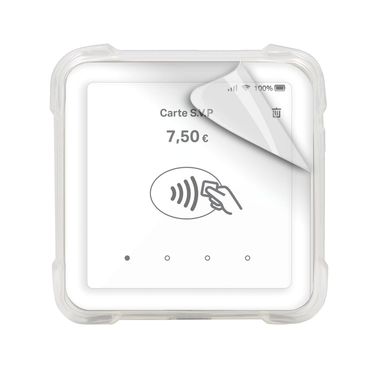 mobilis-film-de-protection-incassable-pour-sumup-solo-solo-lite-ik06-antimicrobi image 1
