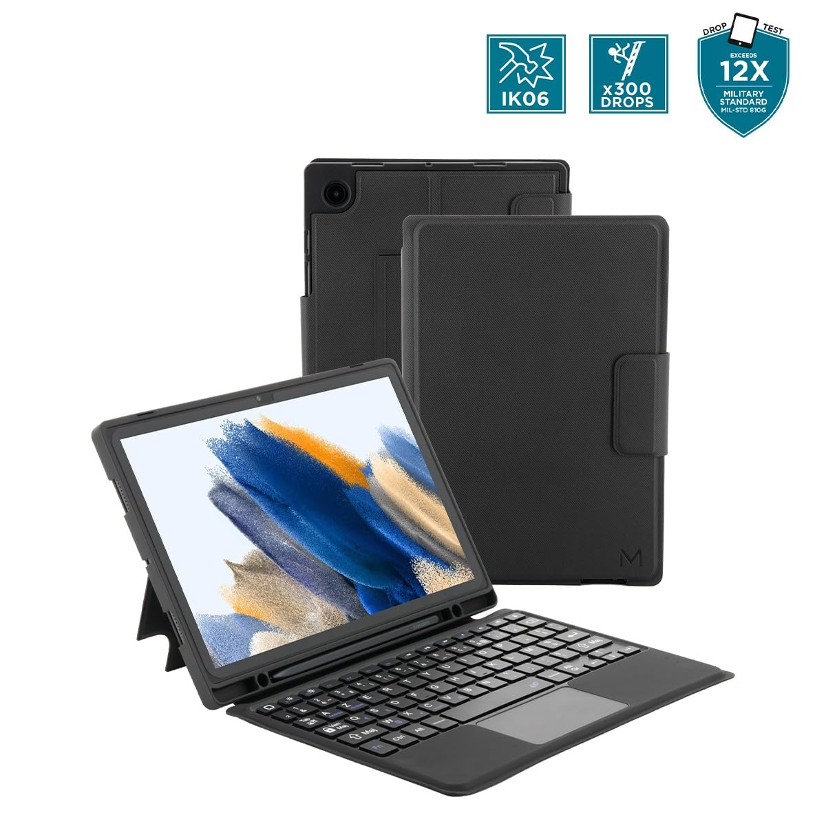 mobilis-coque-clavier-galaxy-tab-a8-10-5-azerty-touchpad-noir image 2