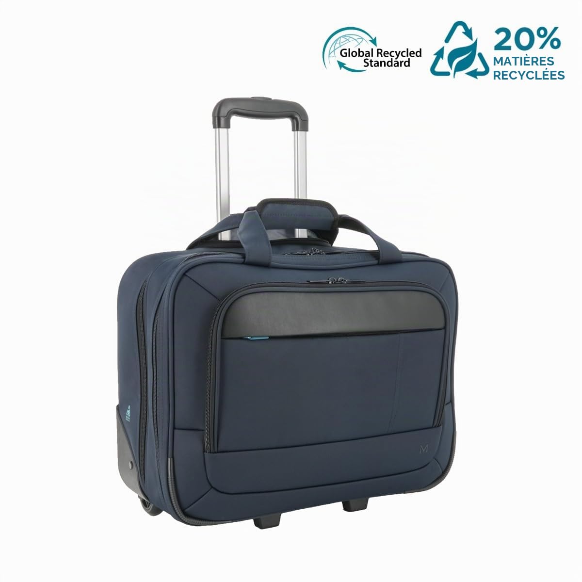 mobilis-origine-sacoche-roulettes-pc-14-17-bleu-marine-48x39x22-cm image 2