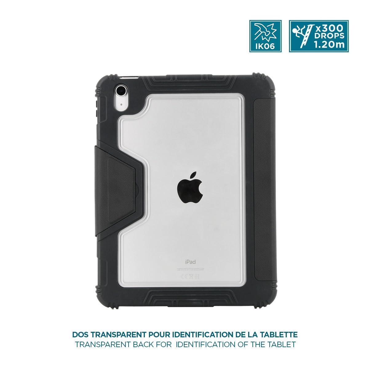 mobilis-r-series-coque-dos-transparent-coins-renforc-s-pour-ipad-11-2025-a16-11e image 2