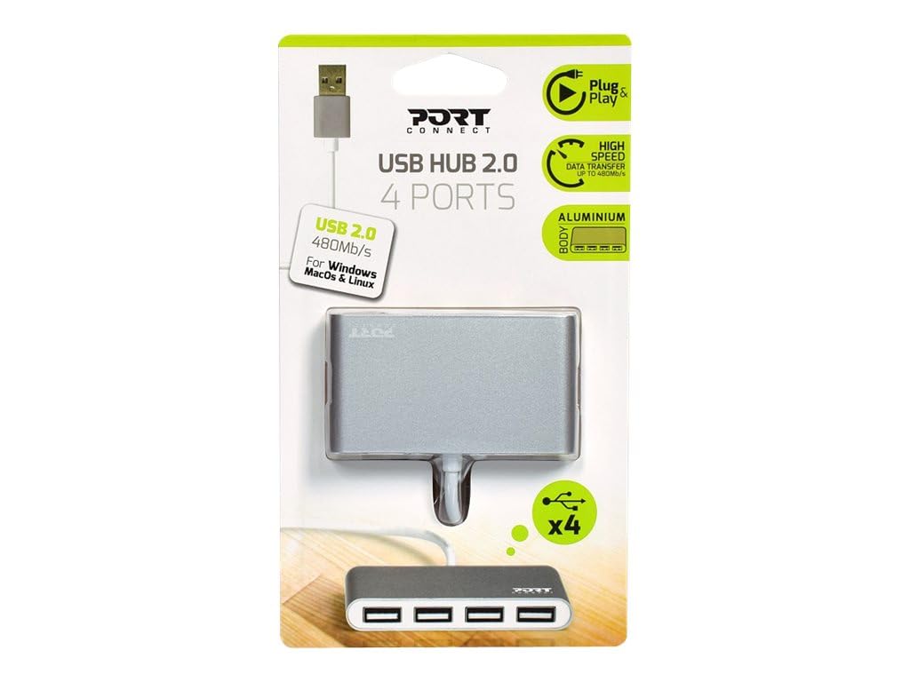 port-designs-port-connect-hub-usb-a-4-ports-usb-2-0-480-mb-s image 2