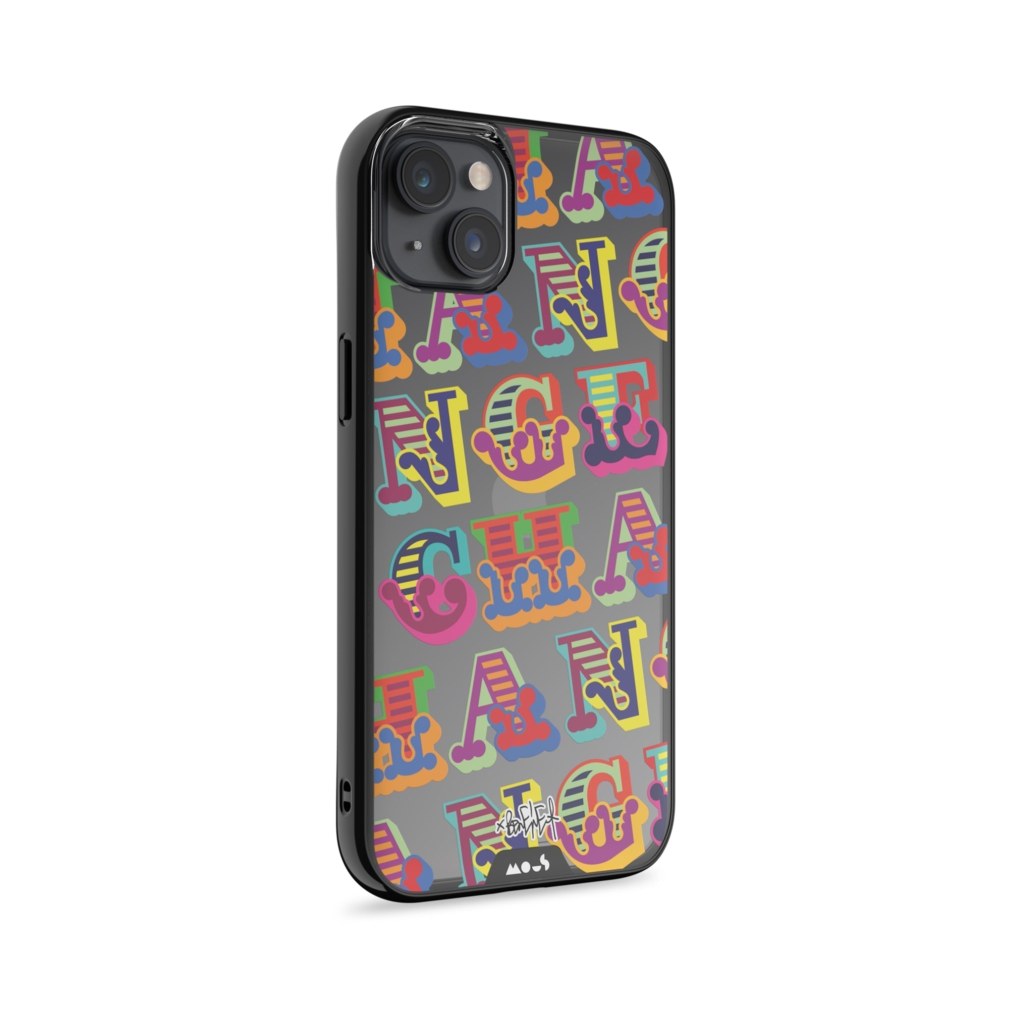 mous-collabs-ben-eine-change-coque-de-protection-iphone-12-typographie-violette- image 2
