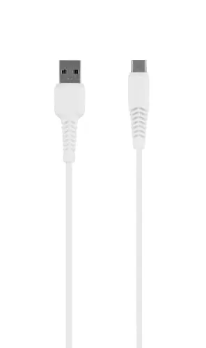 t-nb-c-ble-usb-a-vers-usb-c-connecteurs-renforc-s-2m-blanc image 1