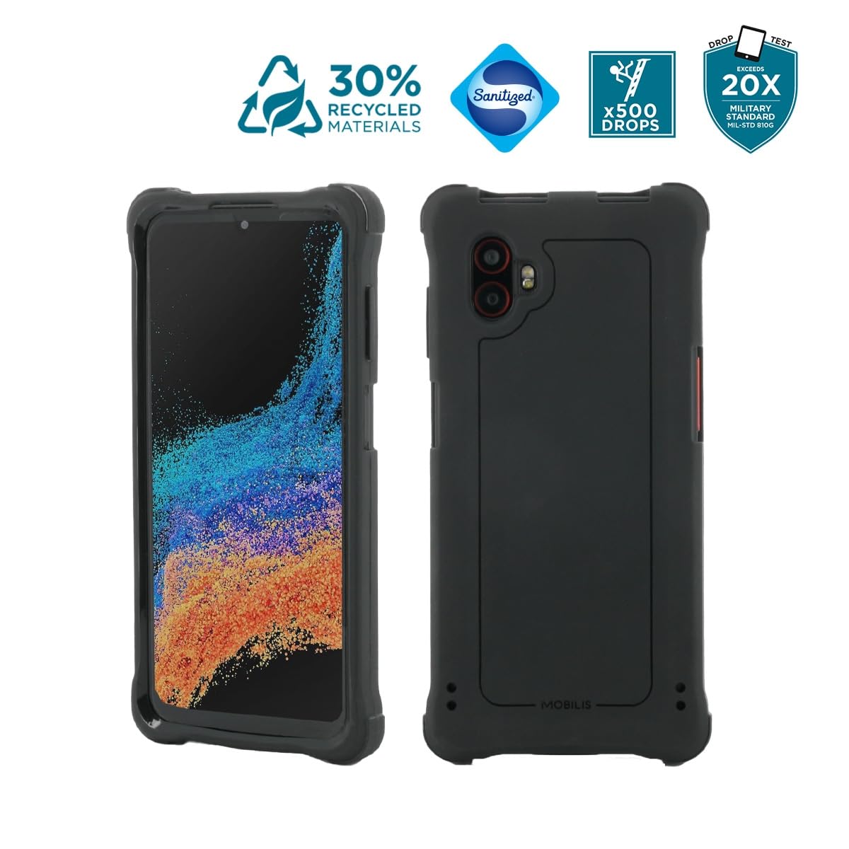 mobilis-spectrum-r-coque-bumper-pour-samsung-galaxy-xcover-6-pro-6-6-noir image 2