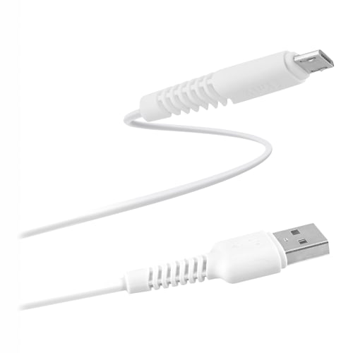 t-nb-c-ble-usb-vers-micro-usb-1m-connecteurs-renforc-s-blanc image 1