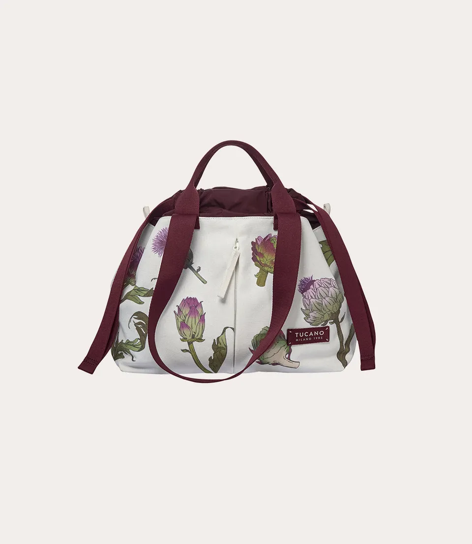 tucano-carry-artichoke-small-sac-shopper-toile-imprim-botanique image 1