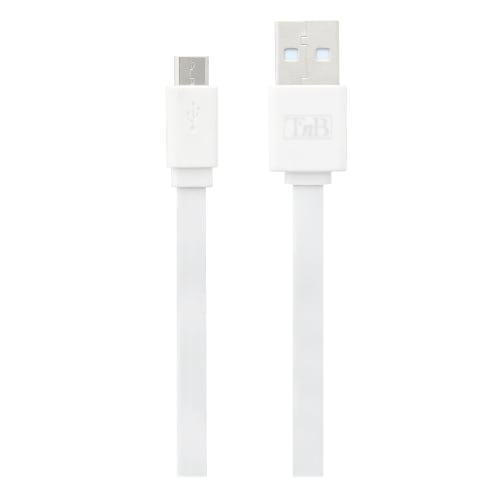 t-nb-c-ble-micro-usb-plat-30-cm-charge-rapide-nomade image 1