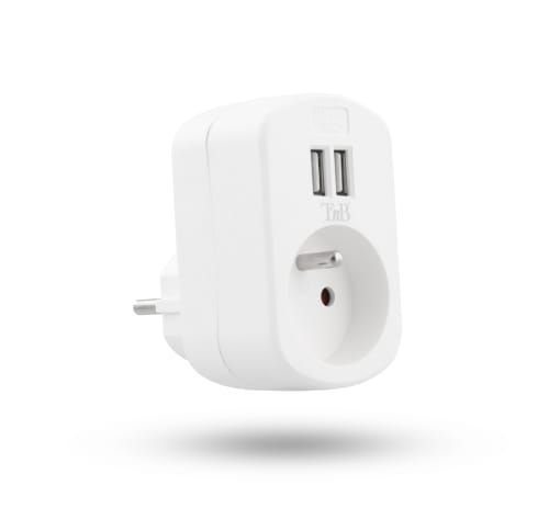 t-nb-chargeur-secteur-2-en-1-avec-2-ports-usb-2-4a-et-prise-16a image 1