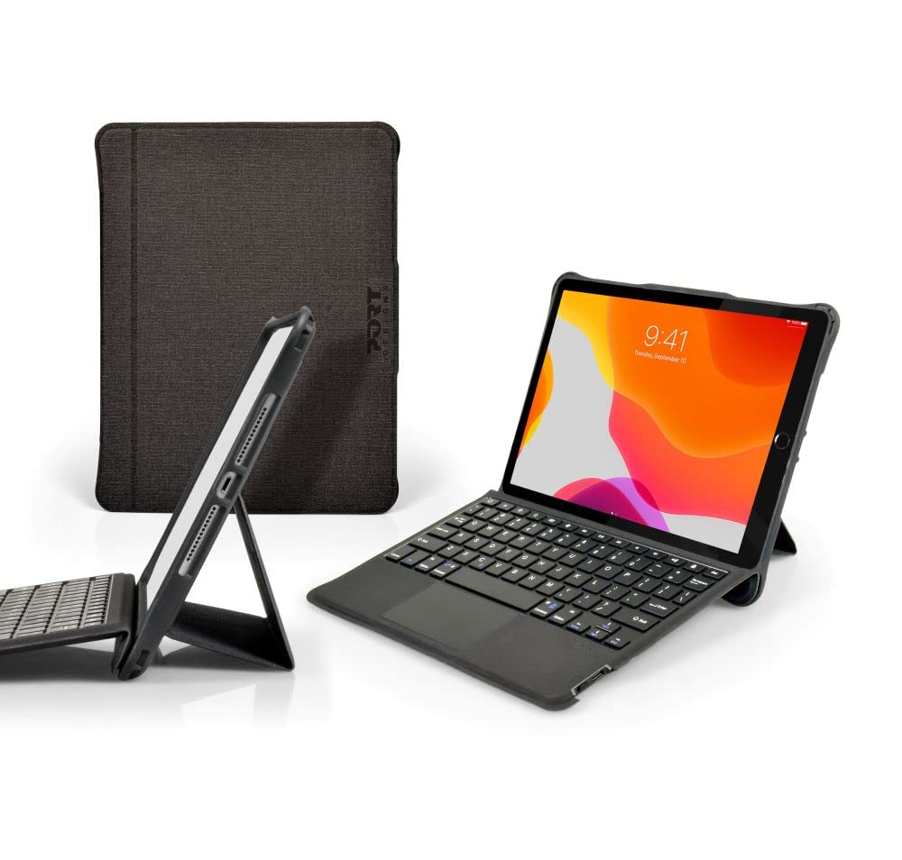 port-designs-manchester-ii-folio-clavier-tactile-ipad-10-2-air-10-5-noir-fr image 3