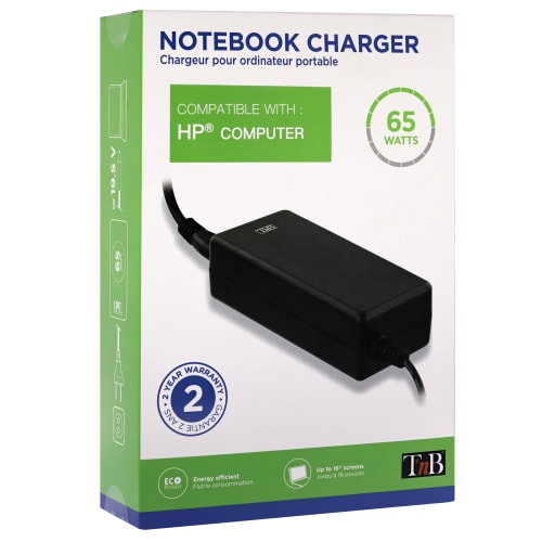 t-nb-chargeur-notebook-hp-65w-alimentation-secteur-universelle-jusqu-15-6 image 1