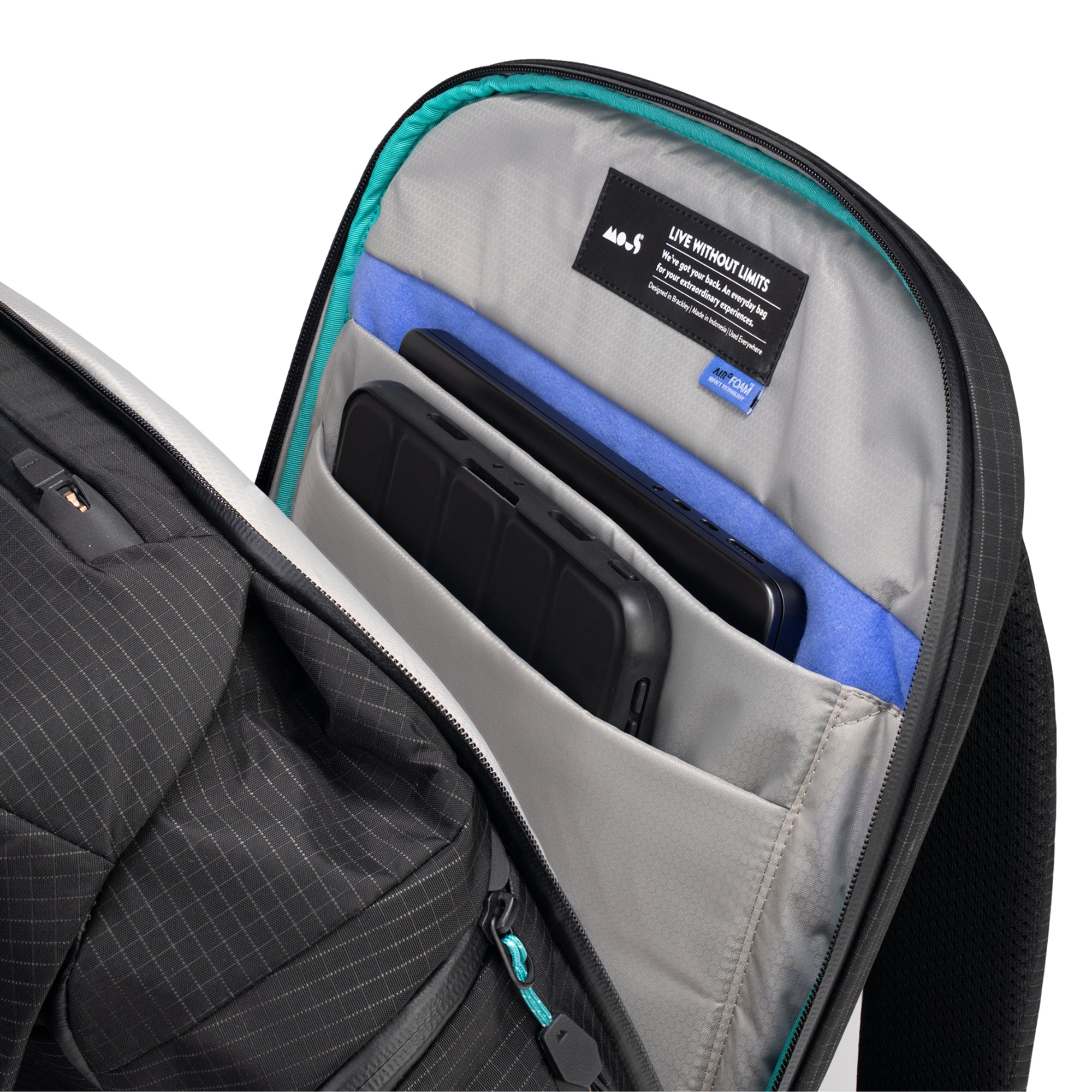 mous-optimal-x-mercedes-amg-f1-team-sac-dos-ultratex-40-l-noir-dition-collector image 6