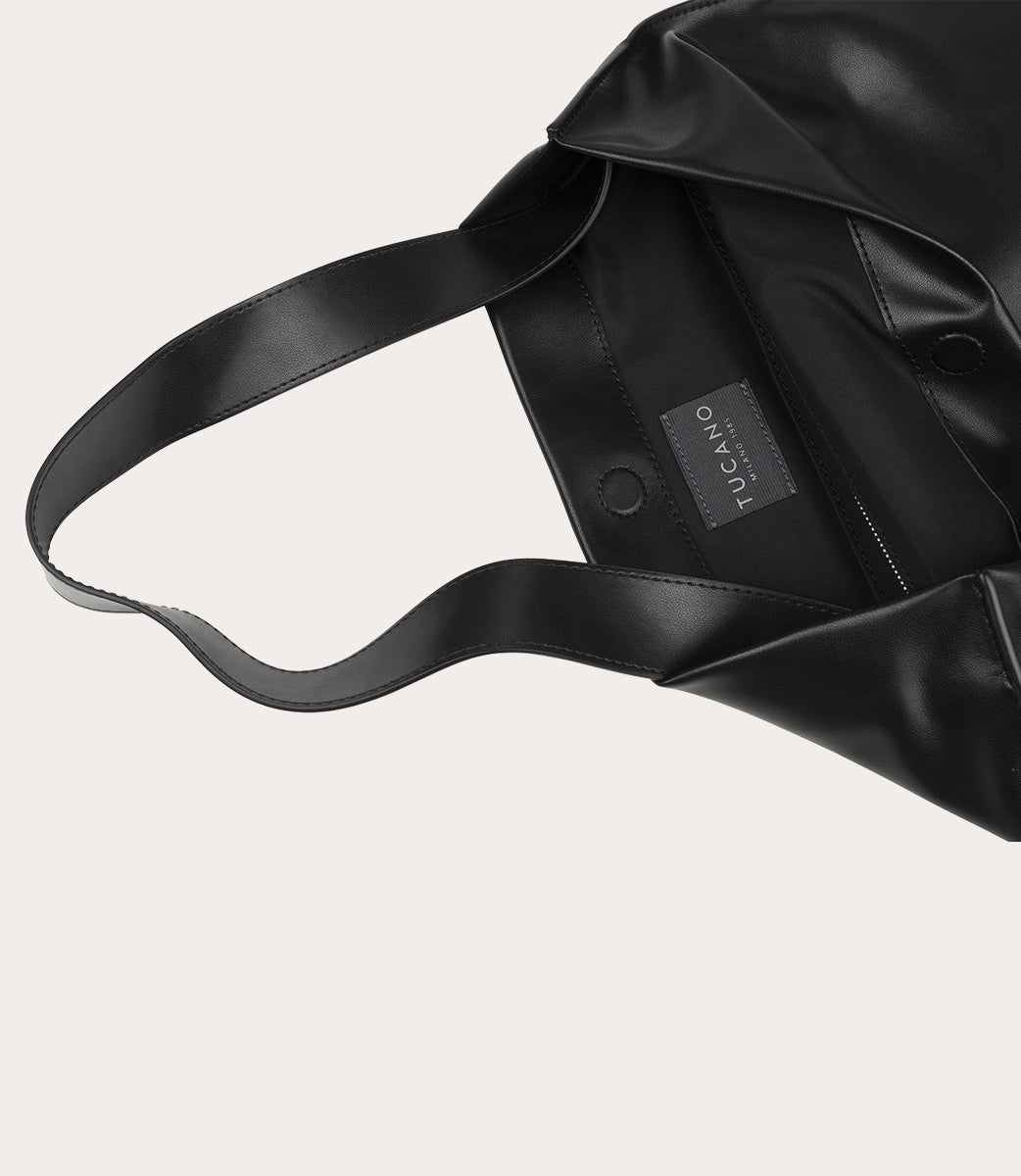 tucano-ginetta-sac-bandouli-re-cuir-recycl-grand-format-souple image 8